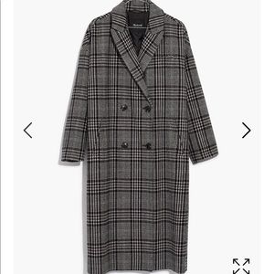 Madewell Goodwin Plaid Coat, XS